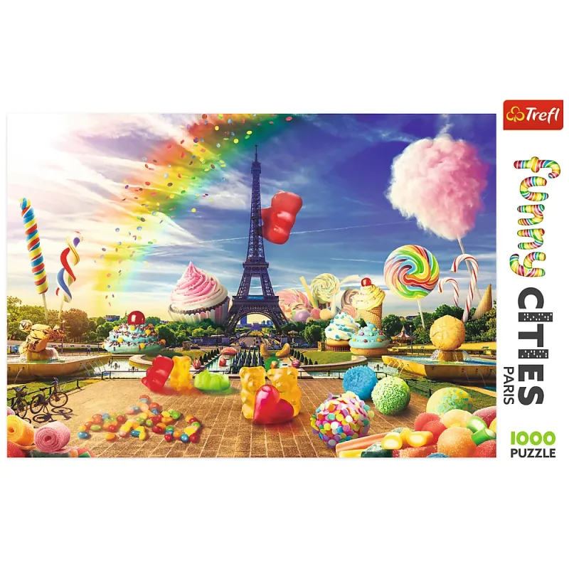 Trefl - Puzzle Funny Cities, Sweets Paris 1000 Pcs 10597