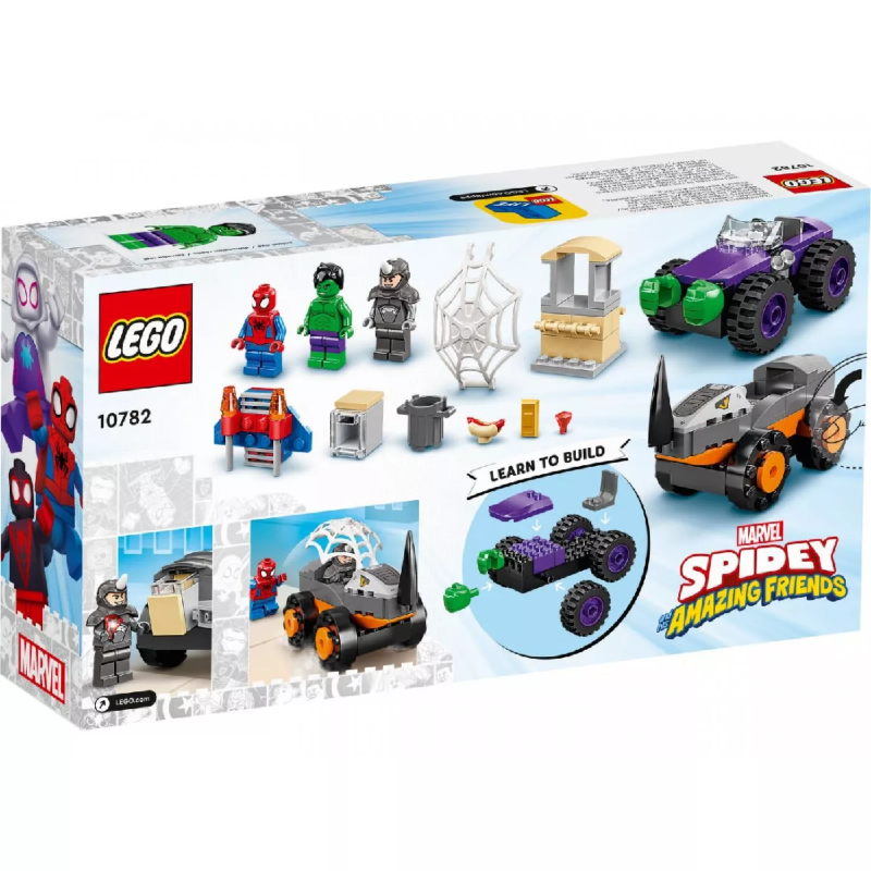 Lego Spiderman - Hulk Vs Rhino Truck Showdown 10782