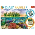 Trefl - Puzzle Crazy Shapes, Tropical Island 600 Pcs 11113