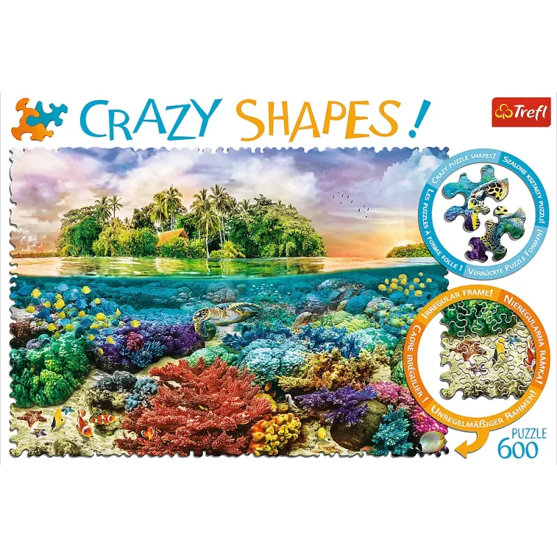 Trefl - Puzzle Crazy Shapes, Tropical Island 600 Pcs 11113