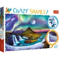 Trefl - Puzzle Crazy Shapes, Aurora Over Iceland 600 Pcs 11114