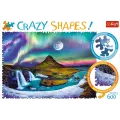 Trefl - Puzzle Crazy Shapes, Aurora Over Iceland 600 Pcs 11114