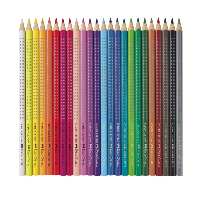 Faber Castell - Ξυλομπογιές Grip Σε Κασετίνα Μεταλλική 24 Τμχ 112423