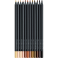 Faber Castell - Ξυλομπογιές Black Edition Skin Colours 12 Τμχ 116414