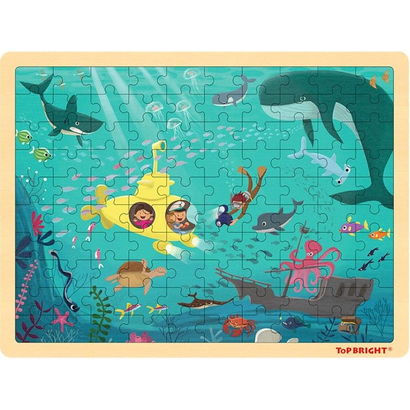 Top Bright - Ξύλινο Puzzle Underwater World 100 Pcs 120393