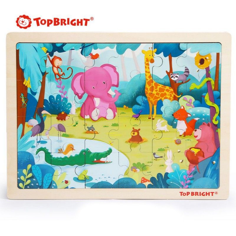 Top Bright - Ξύλινο Puzzle Forest Animal 24 Pcs 120394