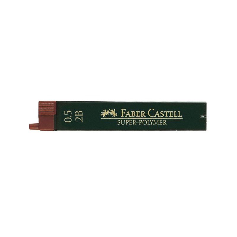 Faber Castell - Μύτες Μηχανικών Μολυβιών Super Polymer 0.5mm 2B 120502
