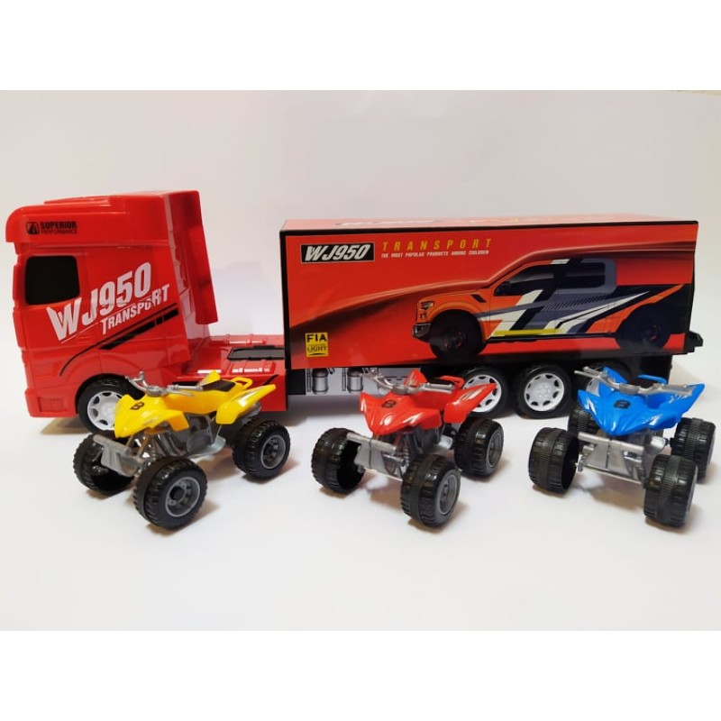 Luna – Transporter Mega Truck – Νταλίκα Friction Police 2 Cars 1:30 621601