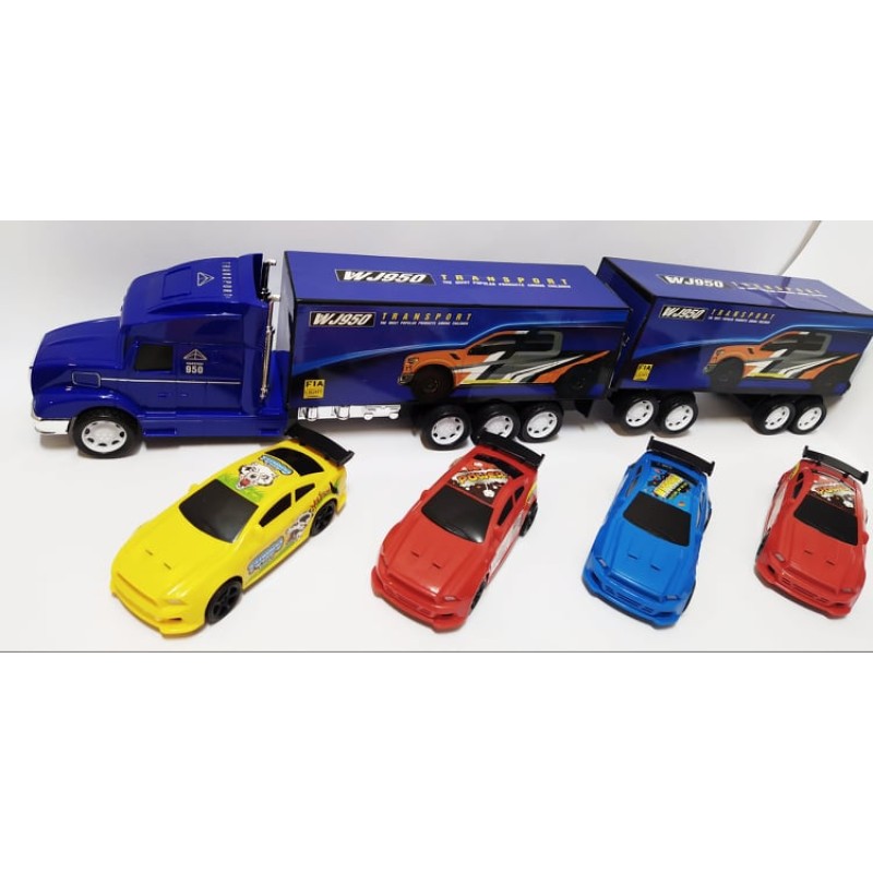 Luna - Transporter Mega Truck - Friction 4 Cars 1:30 621602