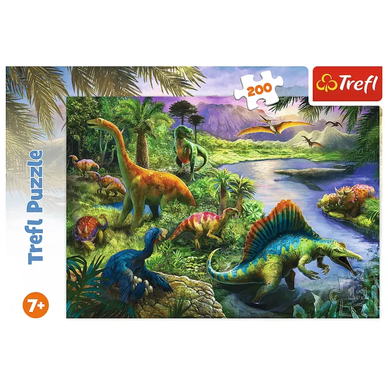 Trefl - Puzzle Predatory Dinosaurs 200 Pcs 13281