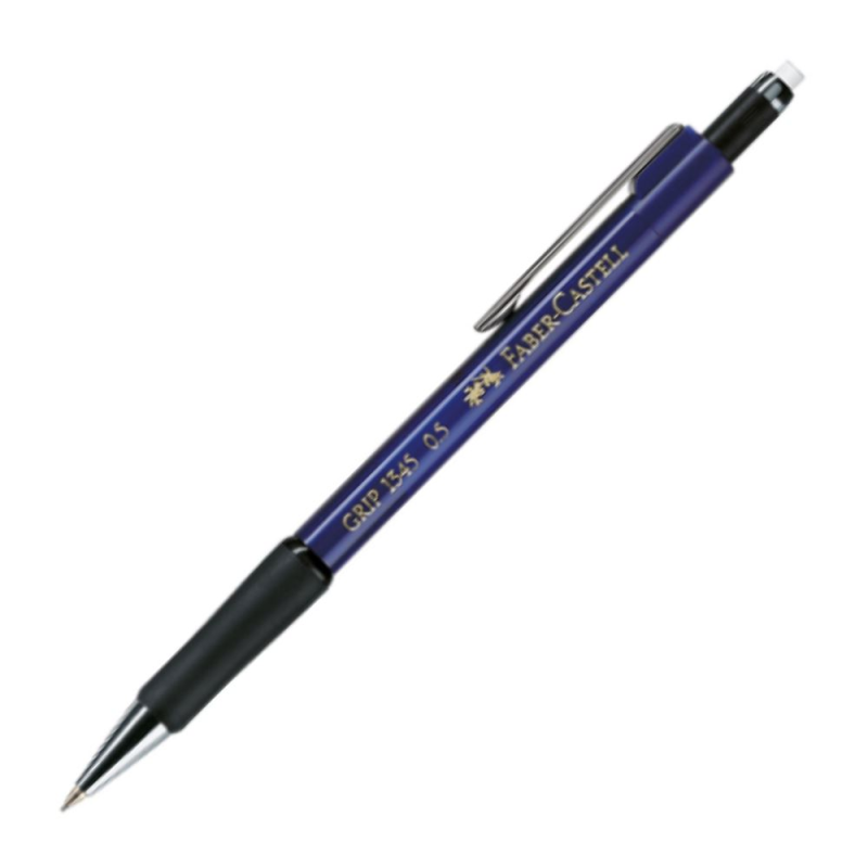 Faber Castell - Μηχανικό Μολύβι Grip 1345 Με Γόμα, 0.5mm Dark Blue 134551