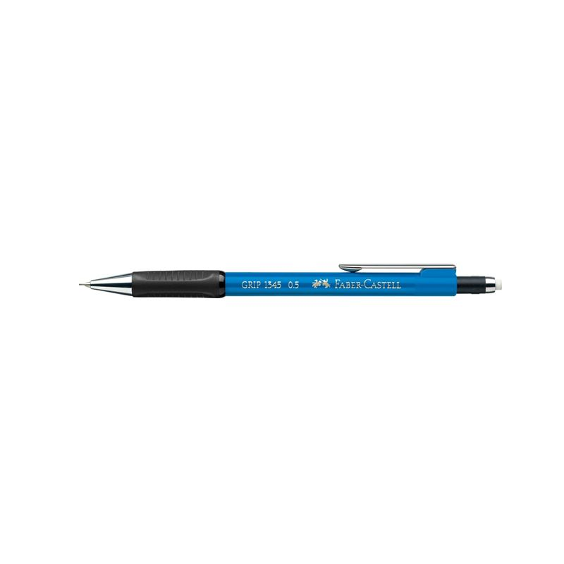 Faber Castell - Μηχανικό Μολύβι Grip1345 Με Γόμα, 0.5mm Sky Blue 134553