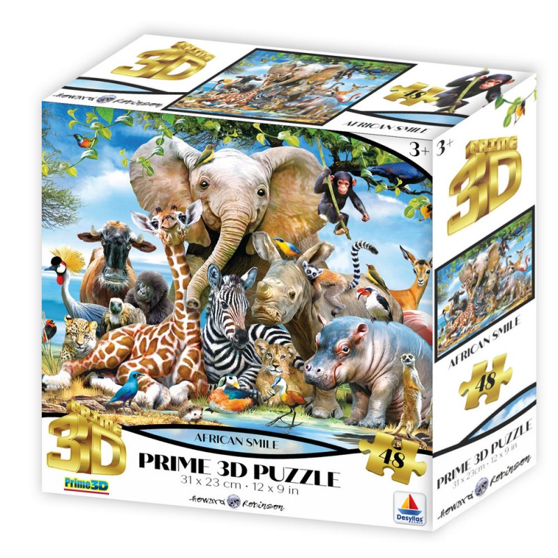 Prime 3D - 3D Puzzle African Smile 48 Pcs 13599