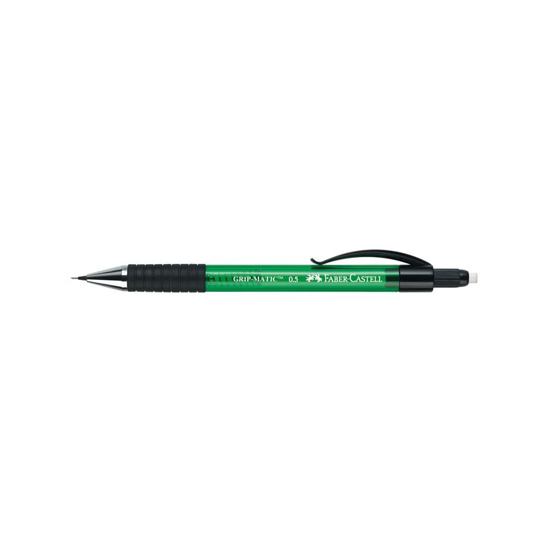 Faber Castell - Μηχανικό Μολύβι Gripmatic 0.5mm Με Γόμα Πράσινο 137563