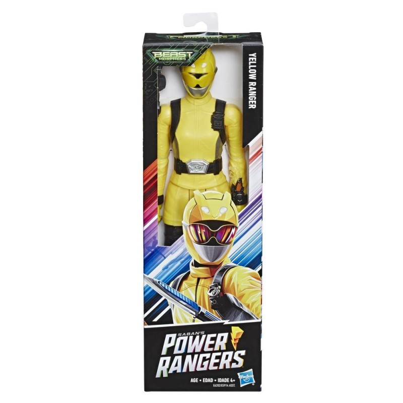 Hasbro - Φιγούρα - Power Rangers Action Figure 30 εκ Yellow Ranger E6202