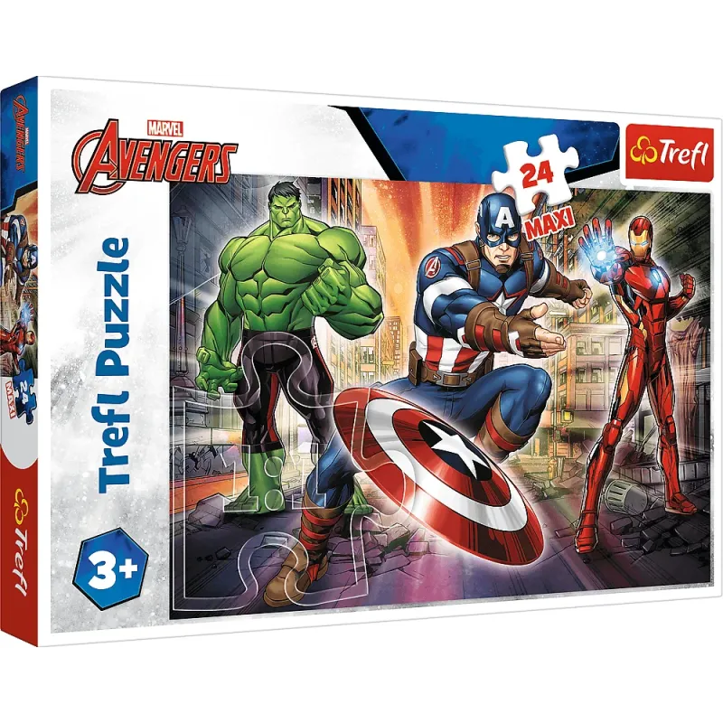 Trefl - Puzzle In The World Of Avengers 24 Pcs 14321