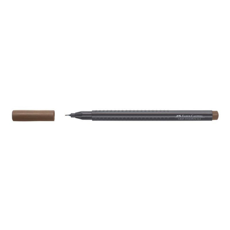 Faber Castell - Μαρκαδόρος Grip Finepen 0.4 mm Burnt Umber 151680