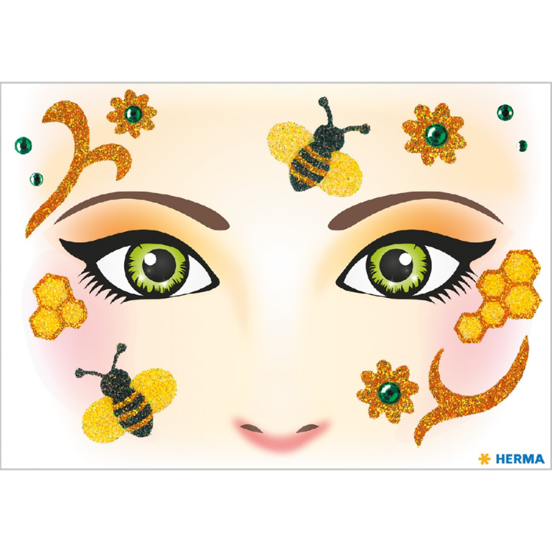 Herma - Αυτοκόλλητα Face Art, Honey Bee 15304