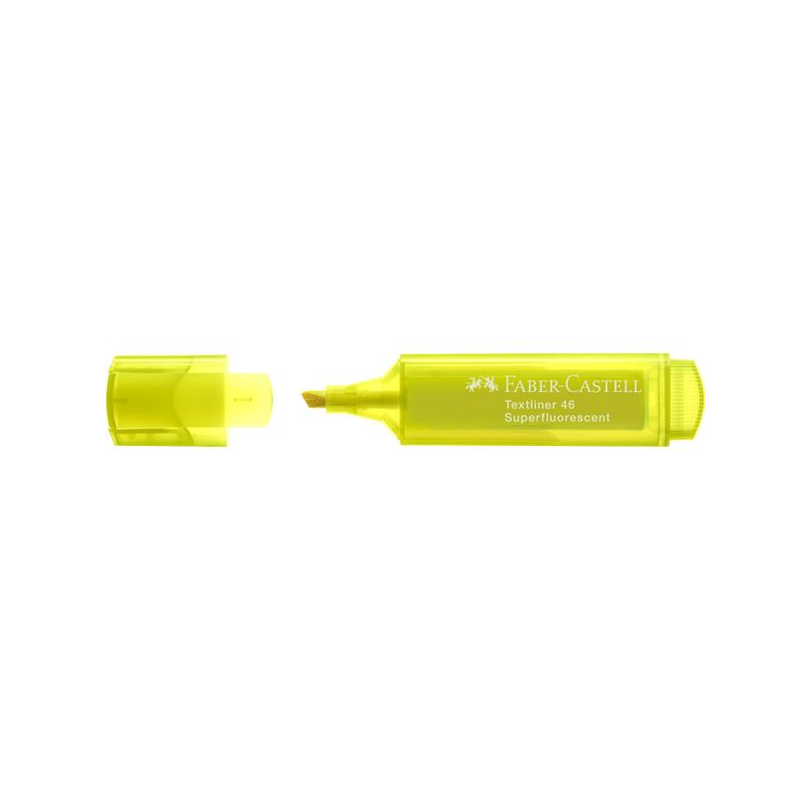 Faber Castell - Μαρκαδόρος Υπογράμμισης Textliner 1546 Superflourescent, Yellow 154607