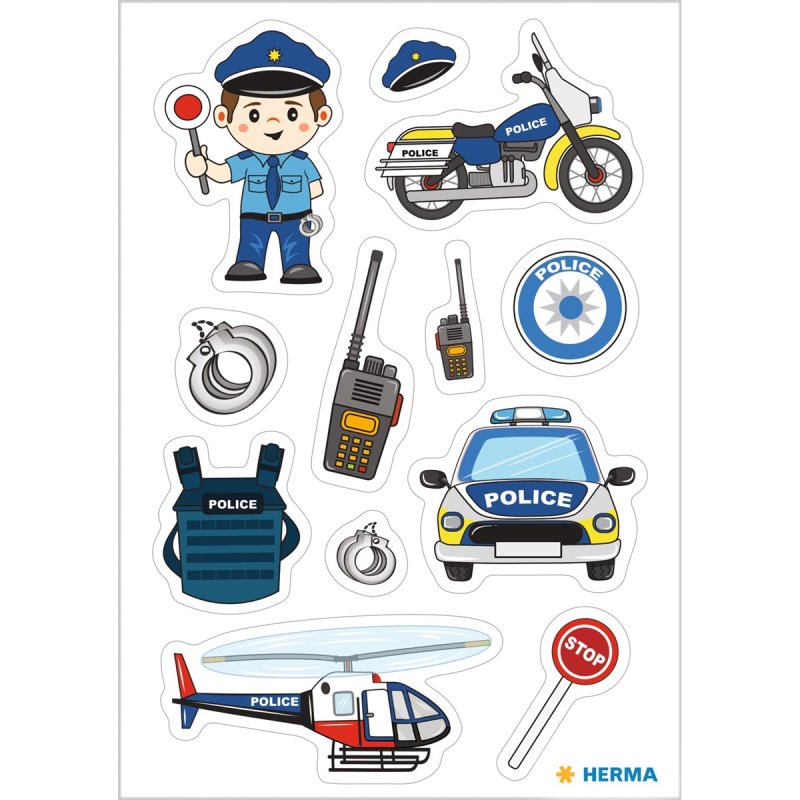 Herma - Αυτοκολλητάκια, Children's Police 15484