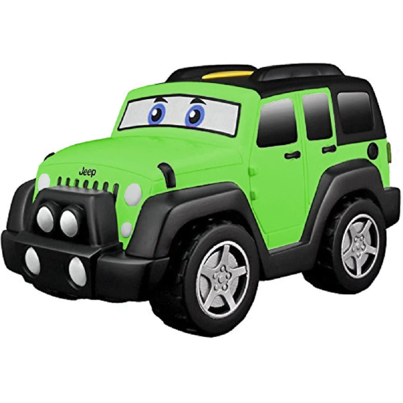 Bburago - Αυτοκινητάκι Με Ήχο, Junior Touch & Go Jeep, Green 16-81801