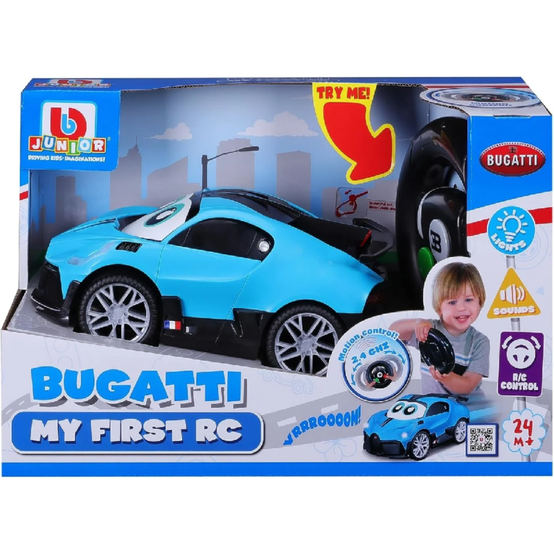 Bburago Junior - Τηλεκατευθυνόμενο My First Rc, Bugatti Divo 16-92013