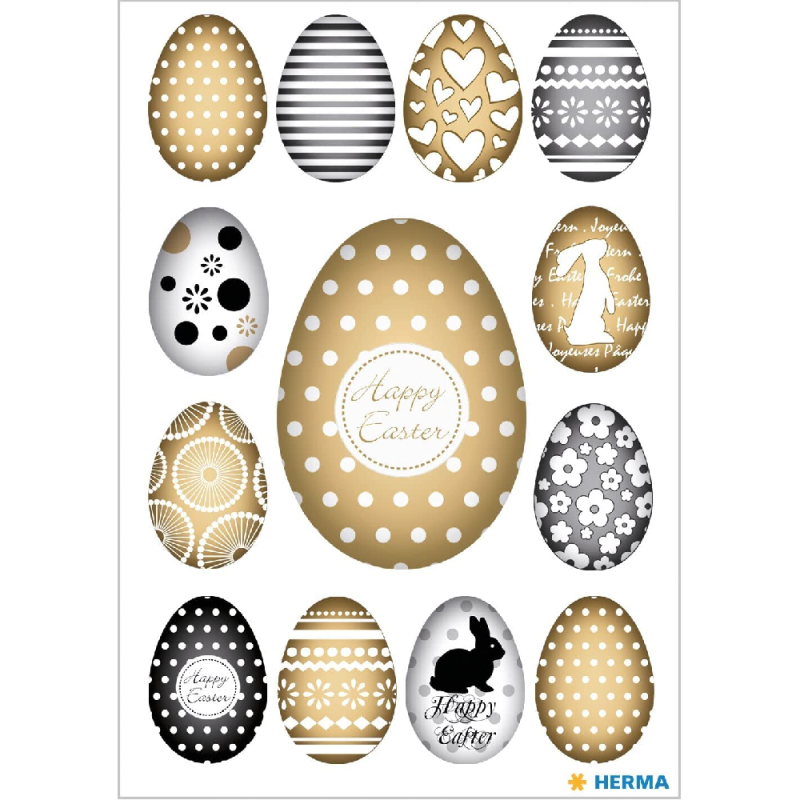 Herma - Αυτοκολλητάκια, Happy Easter, Gold Eggs 1726