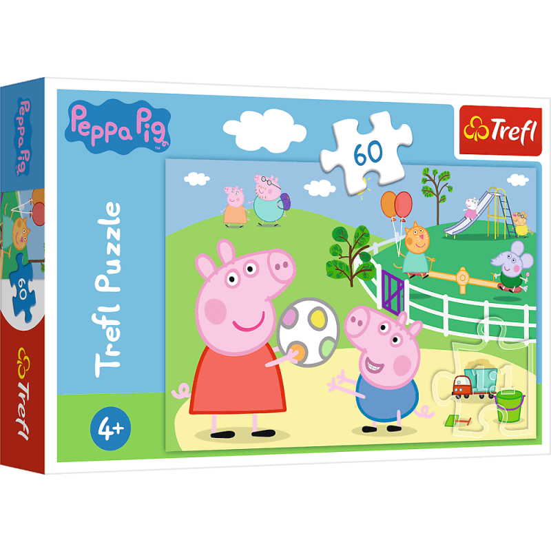 Trefl - Puzzle Peppa Pig, Fun With Friends 60 Pcs 17356