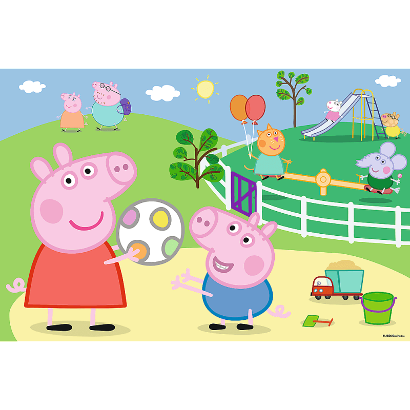 Trefl - Puzzle Peppa Pig, Fun With Friends 60 Pcs 17356