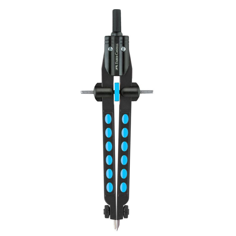 Faber Castell – Διαβήτης Quick Set Compass Factory, Neon Light Blue 174342