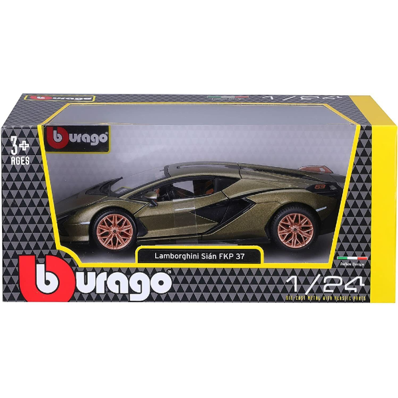 Bburago - 1/24 Lamborghini Sian FKP, Green 37 18-21099