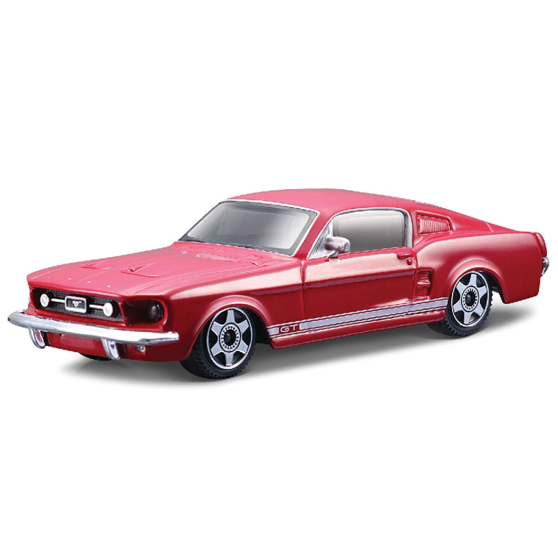 Bburago - 1/43 Street Fire Compatible With Ford Mustang GT (Maroon) 18-30100 (18-30000)