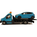 Bburago - 1/43 Flatbed Transport, Renault Clio On Flatbed 18-31401 (18-31400)