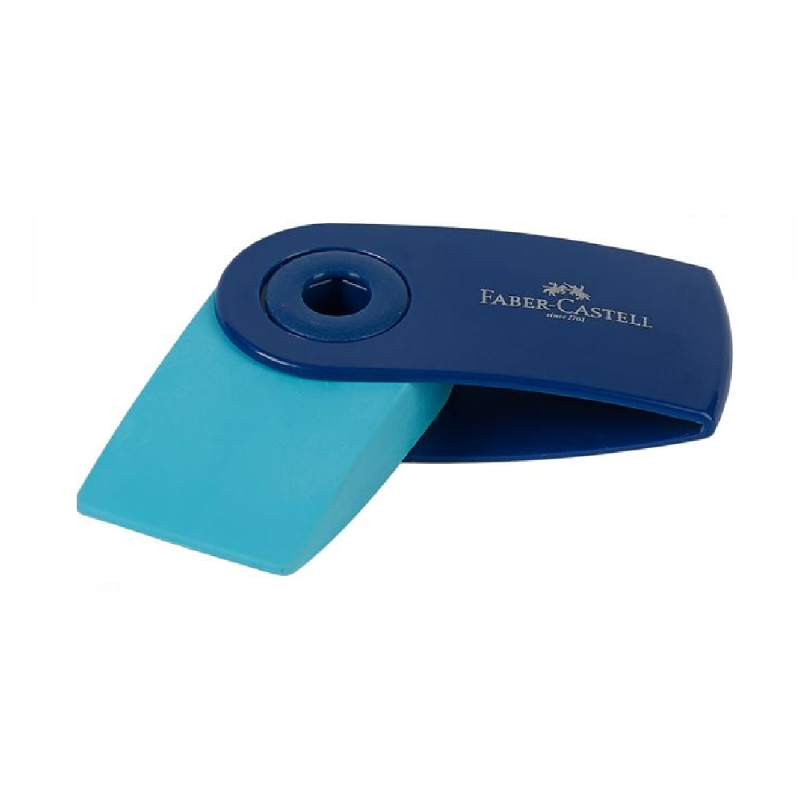 Faber Castell Γόμα - Sleeve Mini, Γαλάζιο/Μπλε 182445