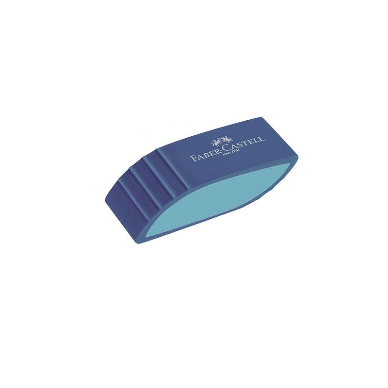 Faber Castell Γόμα - Leaf Shaped Δίχρωμη, Γαλάζια/Μπλε 183049