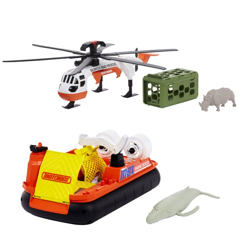 Mattel Matchbox - Animal Rescue Case - 2 Σχέδια GMH68