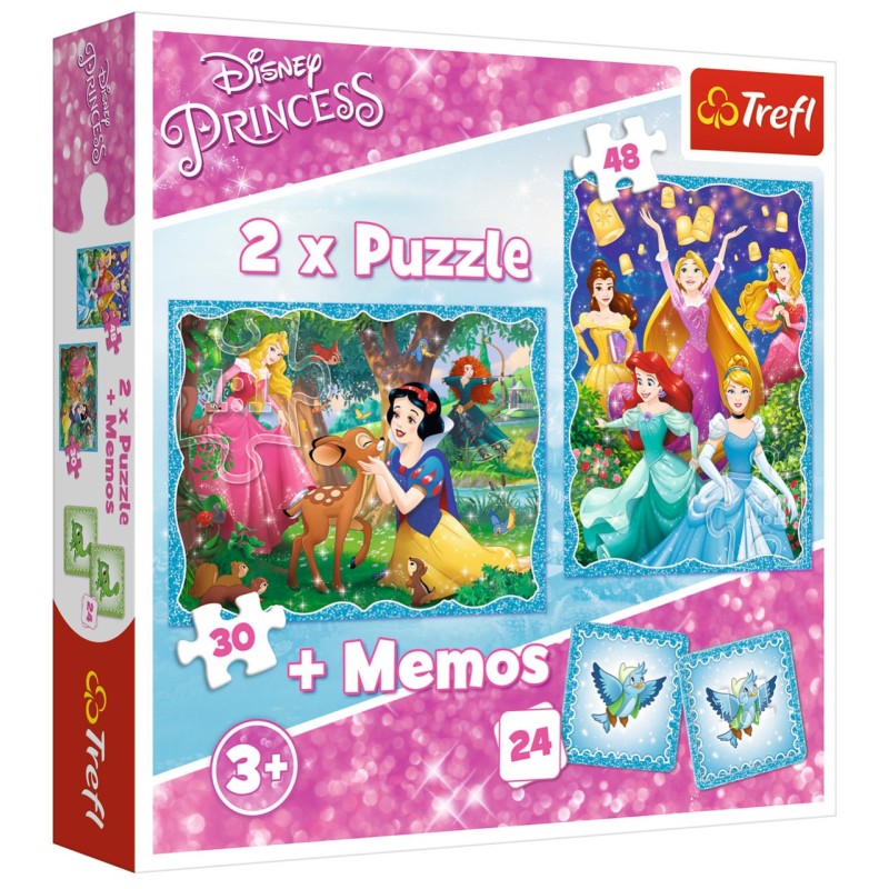 Trefl - Puzzle 2 in 1 Princess 30/48 Pcs 90815
