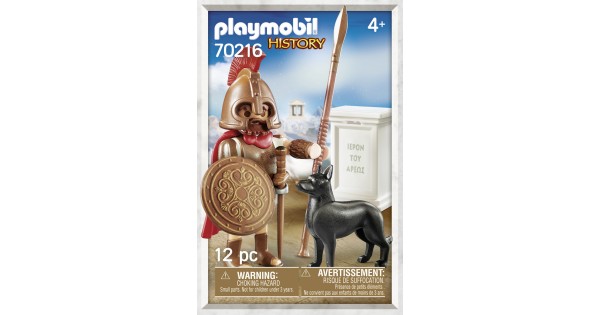 Figurine Playmobil Arès Dieu Grec - Réf. 70216, 7.5 Cm, Avec Accessoires, Neuf Boîte Scellée, Dès 4 Ans