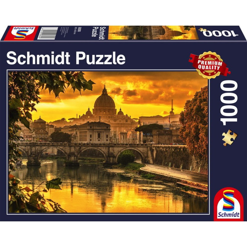 Schmidt Puzzle 1000 Pcs Χρυσό Φως Πάνω από τη Ρώμη 58393