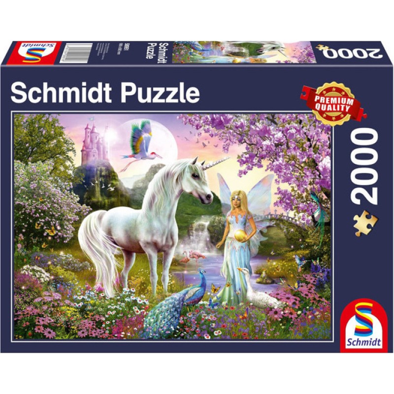 Schmidt Puzzle 2000 Pcs Νεράιδα και Μονόκερος 58951