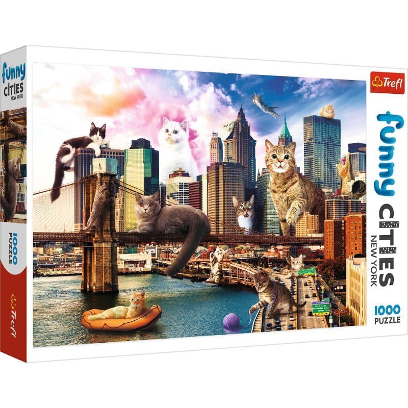 Trefl Puzzle 1000 Pcs Kittens in New York 10595