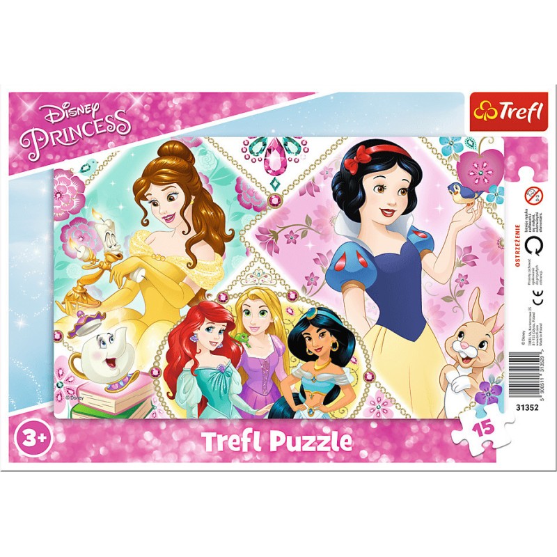Trefl - Frame Puzzle Disney Princess 15 Pcs 31352