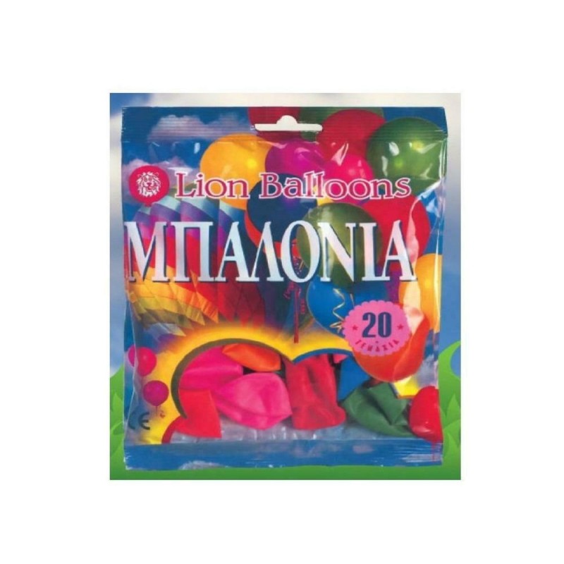 LionBalloons - Μπαλόνια Σε Σακούλα Πολύχρωμα 20τμχ 160020