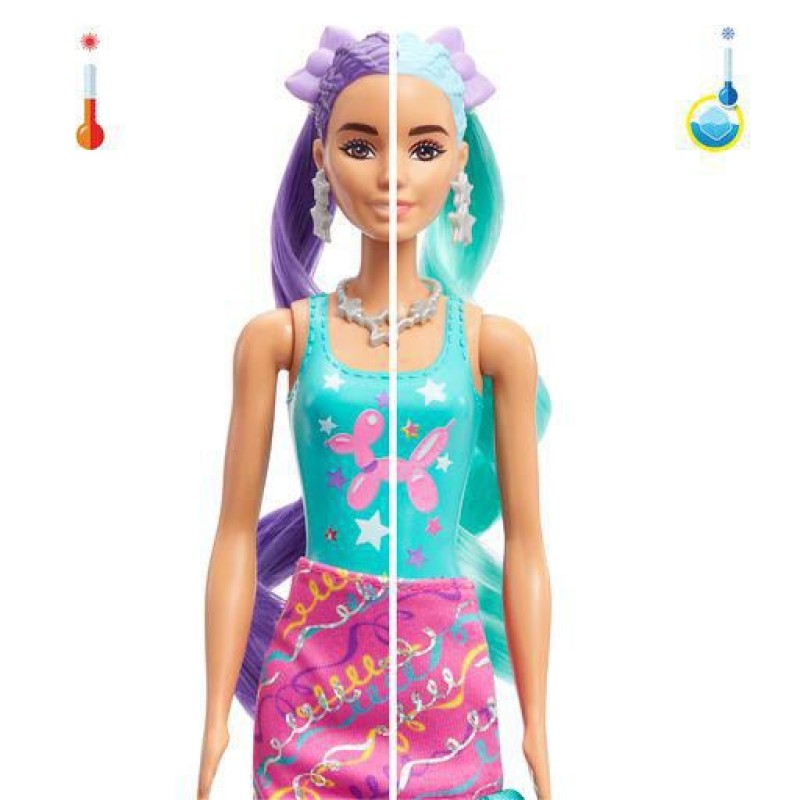Mattel Barbie - Color Reveal, Hair Feature, Γαλάζιο HBG41 (HBG38)