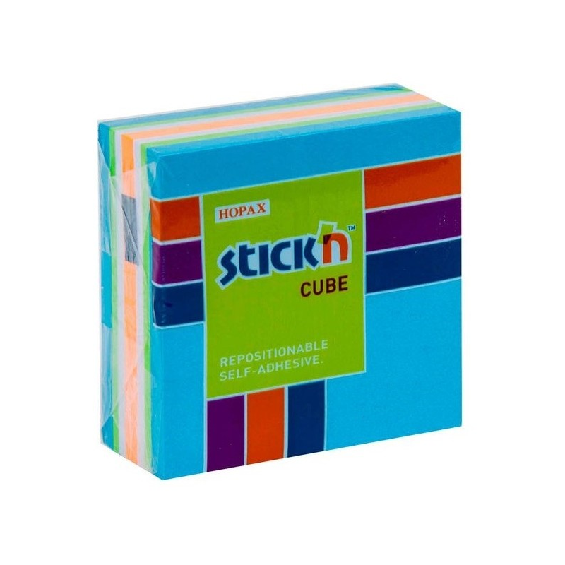Stick'N - Αυτοκόλλητα Χαρτάκια Mini Χρωματιστά 51x51mm 250 Φύλλα 21535