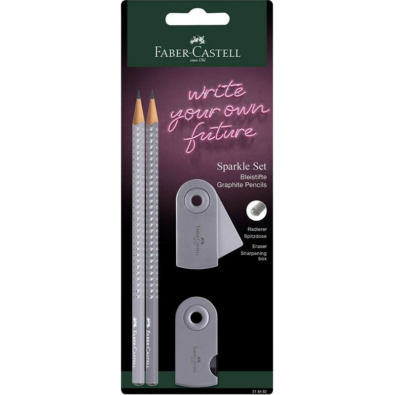 Faber Castell - Σετ Mολυβιών Grip Sparkle, 218482