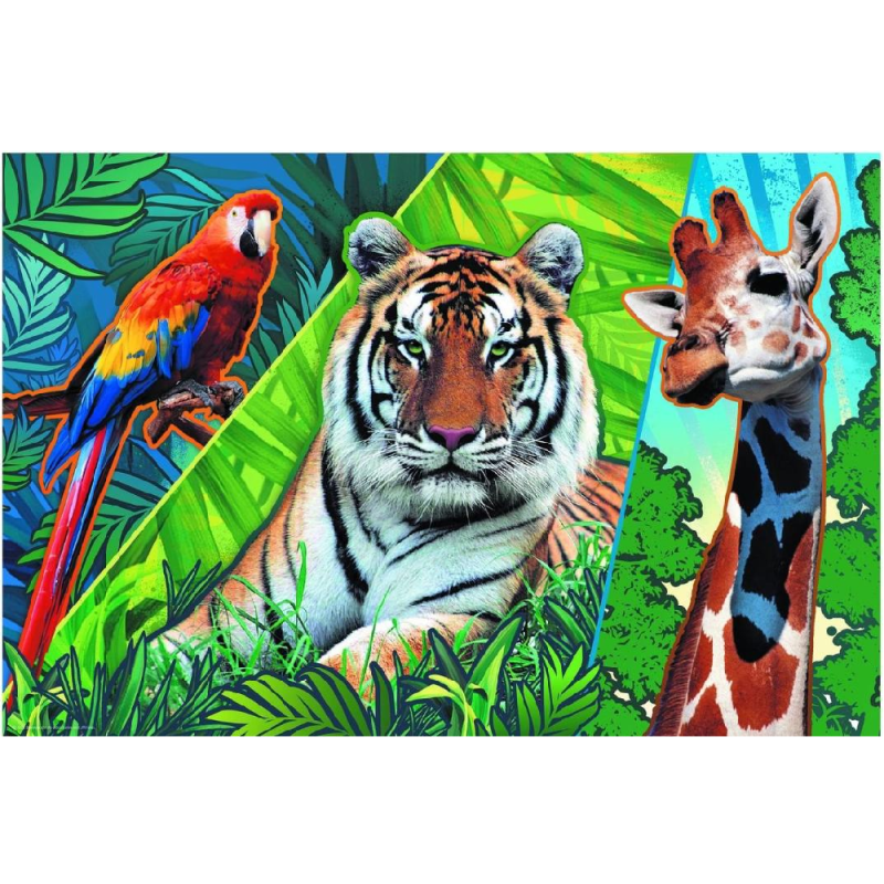 Trefl - Puzzle, Amazing Animals 300 Pcs 23007