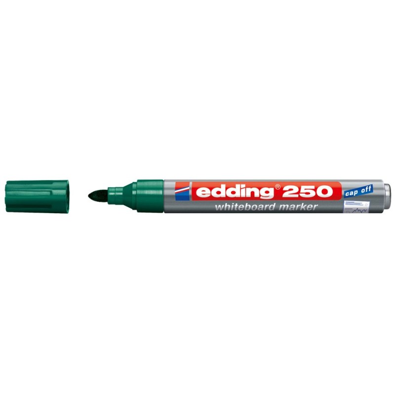 Edding – Μαρκαδόρος Λευκού Πίνακα 250, Πράσινο 250-4