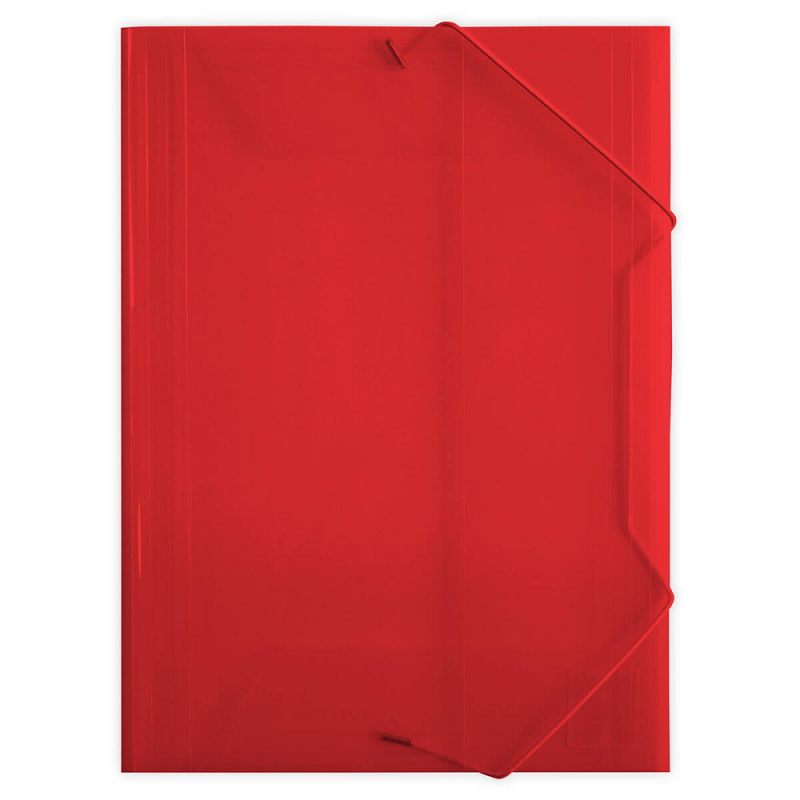 Salko Paper - Ντοσιέ Με Λάστιχο, Διαφανή Κόκκινο 2512