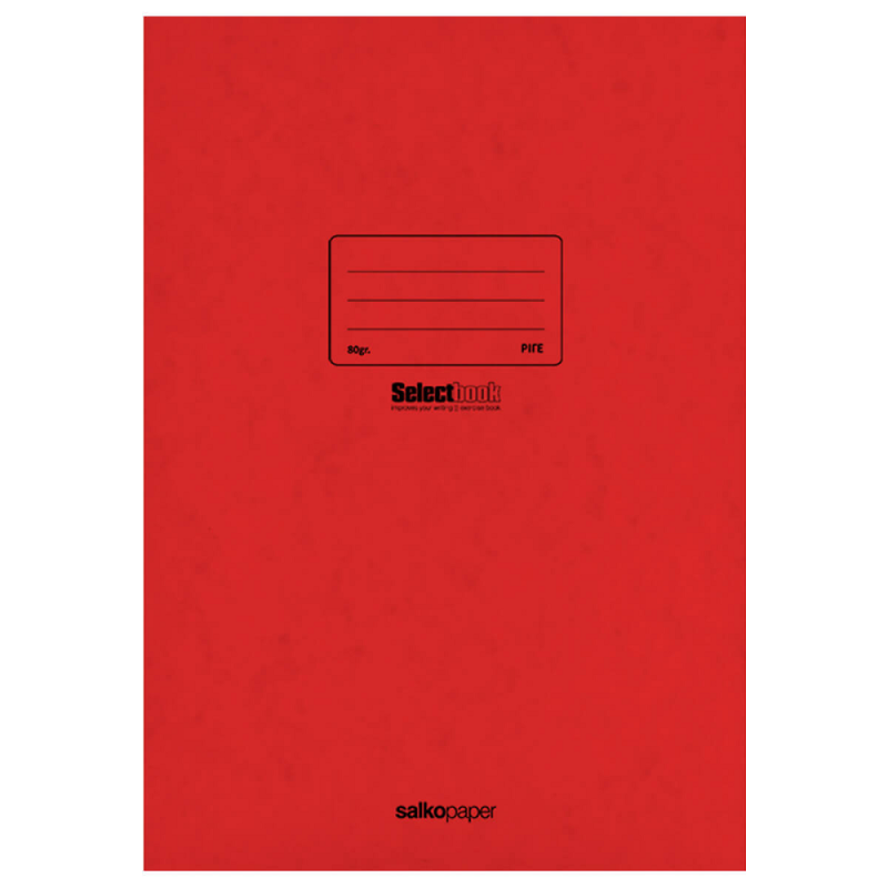 Salko Paper - Τετράδιο Καρφίτσα Prespan, Select Book A4, 40 Φύλλα Κόκκινο 2602